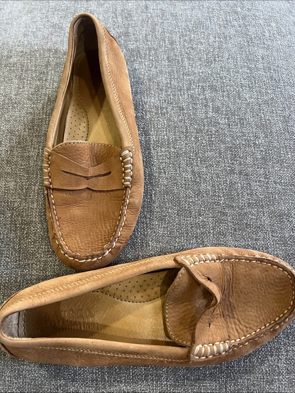 Women’s Lauren Ralph Lauren Tan Leather Penny Loafers
